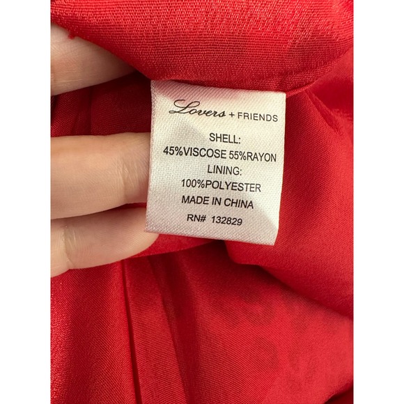 LOVERS + FRIENDS Hayden Red Sahara Cheetah Mini Dress Size Small - Picture 4 of 14